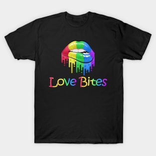 Love Bites Rainbow Lips T-Shirt